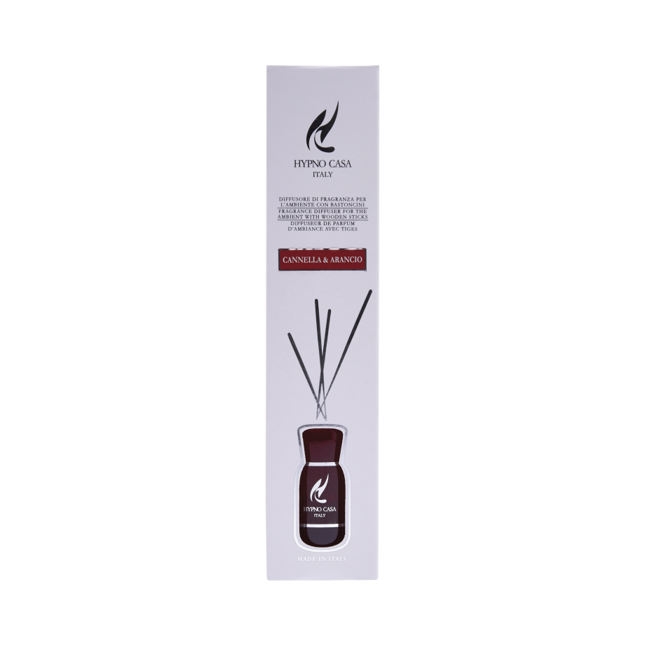 HYPNO CASA - WOODEN STICK REED DIFFUSER CANNELLA & ARANCIO