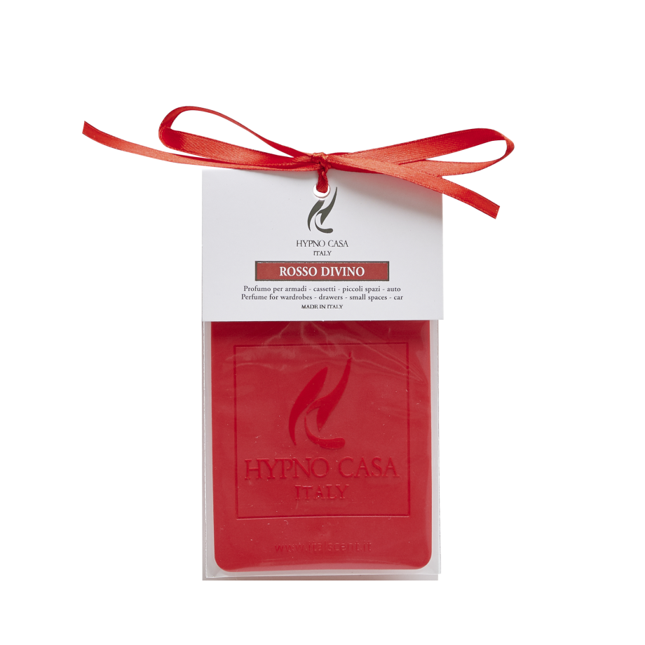 HYPO CASA - COLORED PERFUMED SOFT PLATES ROSSO DIVINO CAR FRAGRANCE